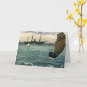 Die "Kearsarge" in Boulogne | Édouard Manet Karte (Gelbe Blume)