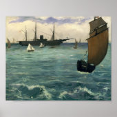 Die "Kearsarge" in Boulogne | Édouard Manet Poster (Vorne)