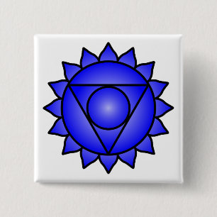 Die Kehle Chakra Button