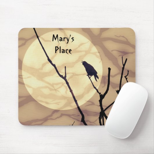 Die Kehle, der Mond, die Schatten Mousepad (Mit Mouse)