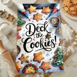 Die Kekse Weihnachten Geschirrtuch<br><div class="desc">Mit diesem charmanten "Deck the Cookies" Weihnachtsküchentuch können Sie Ihre Küche mit festlichem Vergnügen verwöhnen. Mit wunderschön dekorierten Weihnachtskeksen mit farbenfroher Vereisung,  Sprinklen und Urlaubsprofilen ist dieses Handtuch perfekt,  um den Feiertagsjubiläum zu verbreiten. Ein Muss für Backliebhaber,  die während der Festsaison Kekse Liebe.</div>