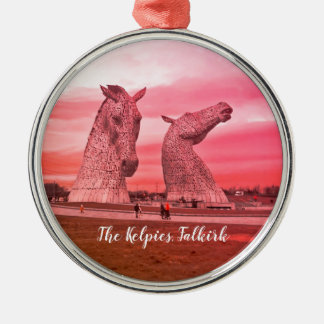 Die Kelpies, Falkirk in Schottland Ornament Aus Metall