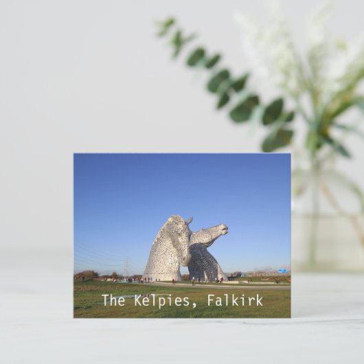 Die Kelpies, Falkirk, Postkarte (Stehend Vorderseite)