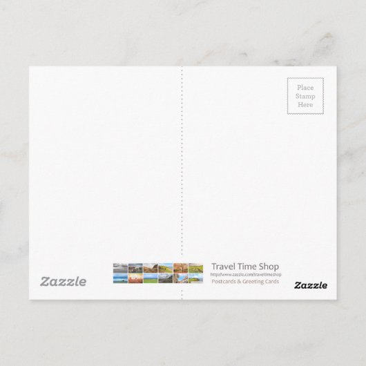 Die Kelpies, Falkirk, Postkarte (Rückseite)