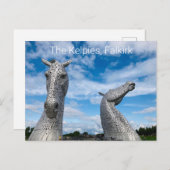 Die Kelpies, Falkirk Postkarte (Vorne/Hinten)