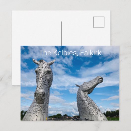 Die Kelpies, Falkirk Postkarte (Vorne/Hinten)