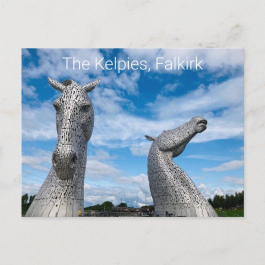 Die Kelpies, Falkirk Postkarte (Vorderseite)