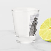 Die Kelpies in Falkirk in Schottland Schnapsglas (Links)