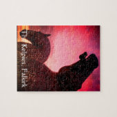 Die Kelpies in Falkirk, Schottland, schönes Rätsel Puzzle (Horizontal)