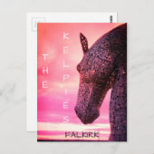Die Kelpies Postcard, der Helix Park, Falkirk, Sch Postkarte (Vorne/Hinten)
