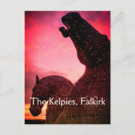 Die Kelpies Postkarte, Skulpturen aus hohen Pferde Postkarte