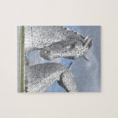 die Kelpies, Schneckenpark, Falkirk, Schottland Puzzle (Horizontal)