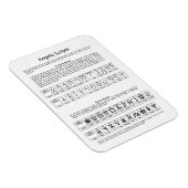 Die keltische Alphabet-Angelschrift Magnet (Rechte Seite)