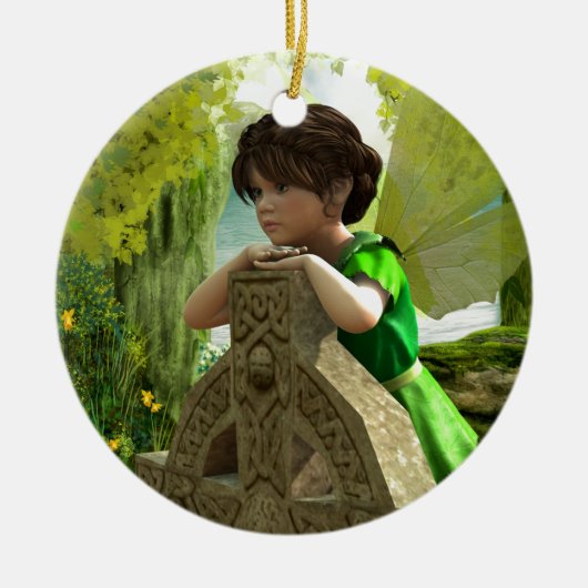 Die keltische Fee Keramik Ornament (Vorne)