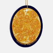 Die keltische gewundene Kunst-Mandala-Verzierung Keramikornament (Rechts)