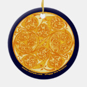 Die keltische gewundene Kunst-Mandala-Verzierung Keramikornament (Hinten)