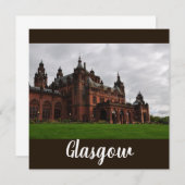 Die Kelvingrove Glasgow Flat Square Card (Vorne/Hinten)