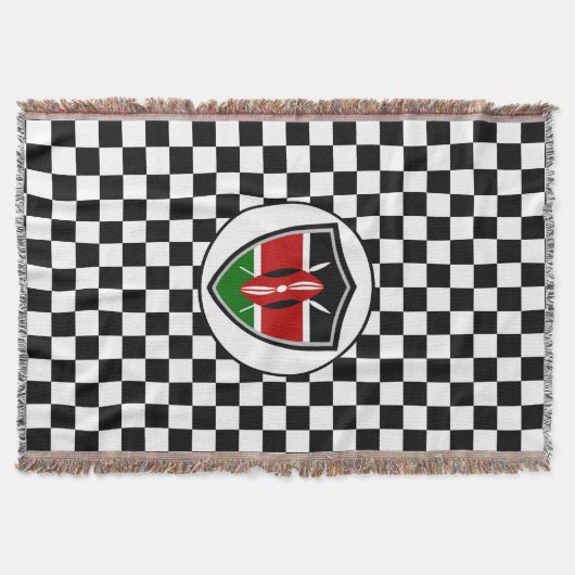 Die kenianische Flagge wirft Decke (Vorderseite)
