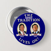 Die Kennedy-Traditions-Leben an Button (Vorne & Hinten)