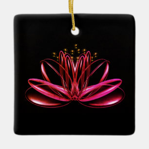 Die Keramik der Lotus-Blume Keramikornament