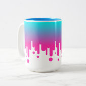 Die Kernschmelze Zweifarbige Tasse (Vorderseite Links)