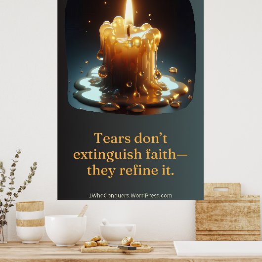 Die Kerze, die weinte Poster (Küche)