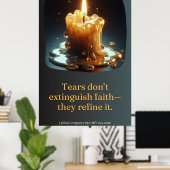 Die Kerze, die weinte Poster (Heimbüro)