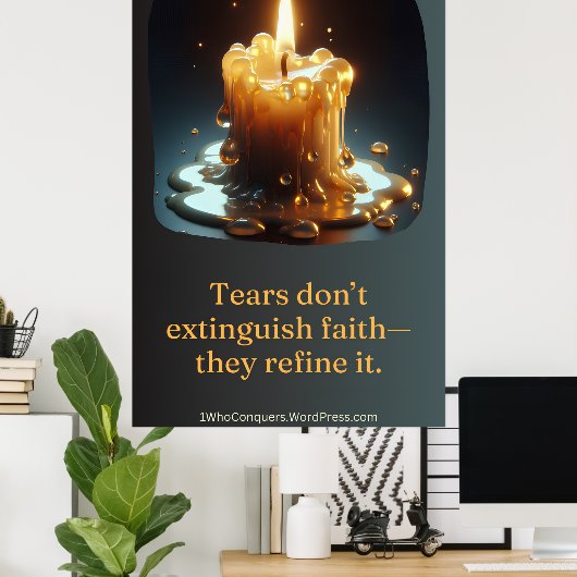 Die Kerze, die weinte Poster (Heimbüro)