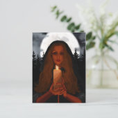 Die Kerze Postkarte (Stehend Vorderseite)