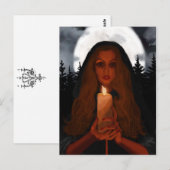 Die Kerze Postkarte (Vorne/Hinten)