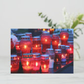 Die Kerzenleuchte Einladung (Stehend Vorderseite)