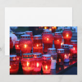 Die Kerzenleuchte Einladung (Vorne/Hinten)