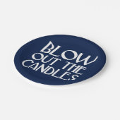 Die Kerzenmacher der Marine entblößen zum Geburtst Pappteller (Schrägansicht)