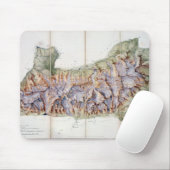 Die Kette von Mont Blanc, von einer tatsächlichen Mousepad (Mit Mouse)