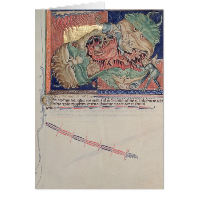Die Kiefer der Hölle den roten Drachen schluckend (Vorne)