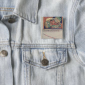 Die Kiefer der Hölle den roten Drachen schluckend Button (Beispiel)