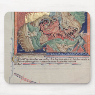 Die Kiefer der Hölle den roten Drachen schluckend Mousepad