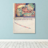 Die Kiefer der Hölle, die den roten Drachen schluc Leinwanddruck (Insitu (Holzboden))