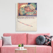 Die Kiefer der Hölle, die den roten Drachen schluc Leinwanddruck (Insitu (Wohnzimmer))