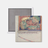 Die Kiefer der Hölle, die den roten Drachen schluc Magnet (Vorderseite/Rückseite)