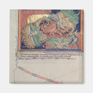 Die Kiefer der Hölle, die den roten Drachen schluc Magnet