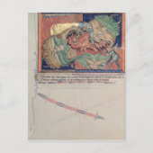 Die Kiefer der Hölle, die den roten Drachen schluc Postkarte (Vorderseite)