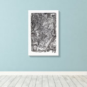 Die Kiefer des Schicksals Leinwanddruck (Insitu (Holzboden))