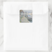 Die Kiesboote Quadratischer Aufkleber (Tasche)