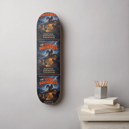 Die Killer-Eichhörnchen-Parodie Skateboard (Wandkunst)
