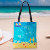 Die Kinder am Strand von Modern Beach Tasche