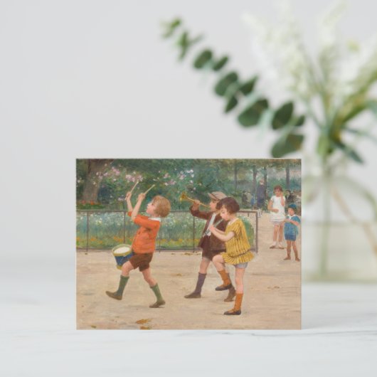 Die Kinder-Band | Victor Gabriel Gilbert Postkarte (Stehend Vorderseite)