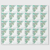 Die kinder blauen Kätzchen, baby unterhält shower Geschenkpapier (Flach)