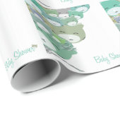 Die kinder blauen Kätzchen, baby unterhält shower Geschenkpapier (Rolleneckpunkt)