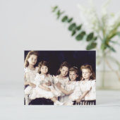 Die Kinder der letzten Zaren Russlands Postkarte (Stehend Vorderseite)